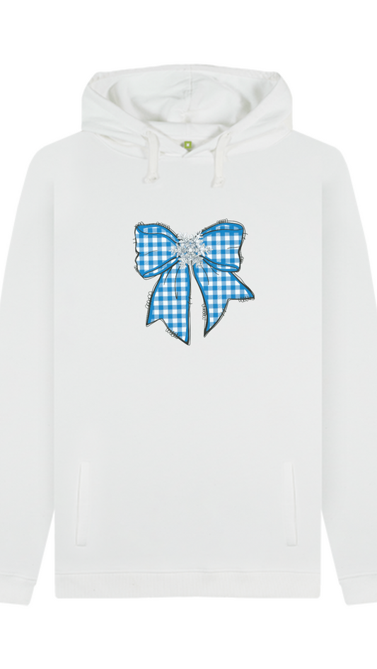 Hoodie Blue Bow