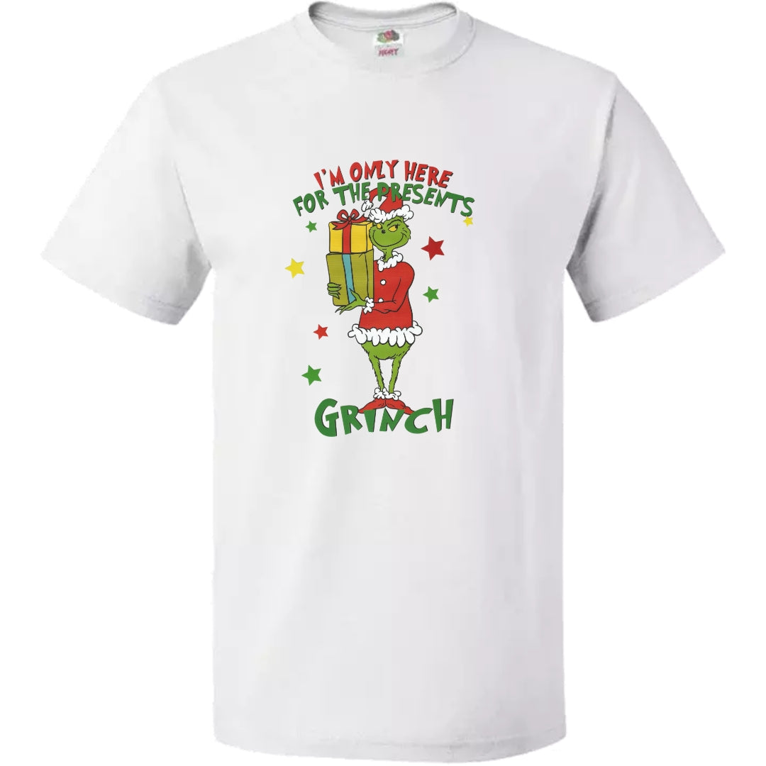 T-Shirt Grinch Just Here For Presents