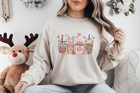 Sweatshirt Pink Coffee