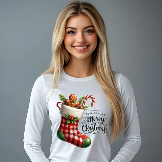 Long Sleeve T-Shirt Merry Christmas