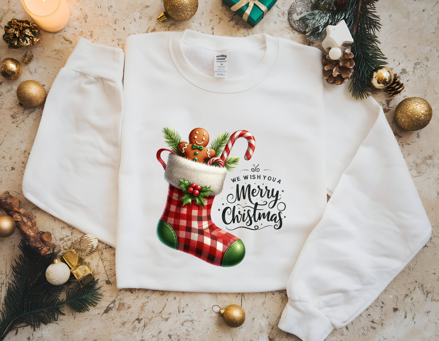 Sweatshirt We Wish You A Merry Christmas