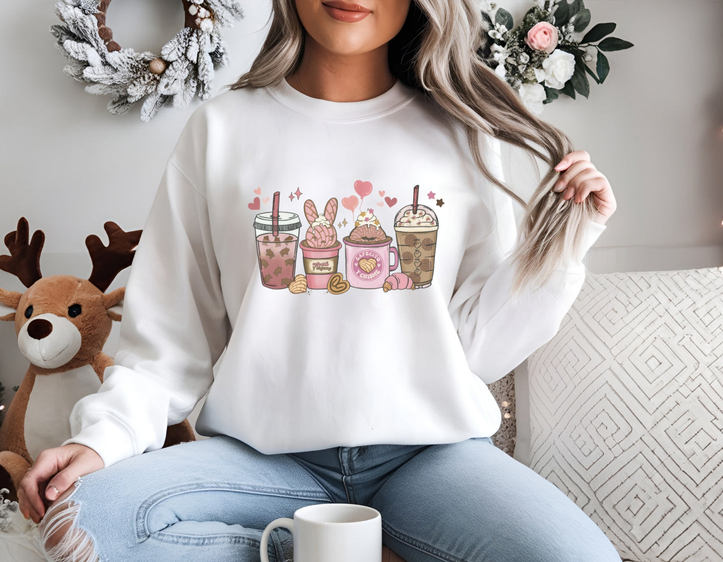 Sweatshirt Pink Coffee