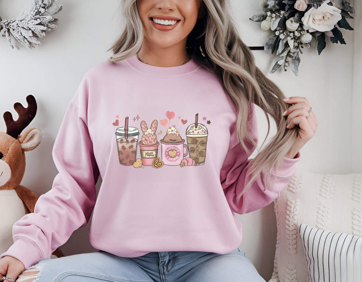 Sweatshirt Pink Coffee