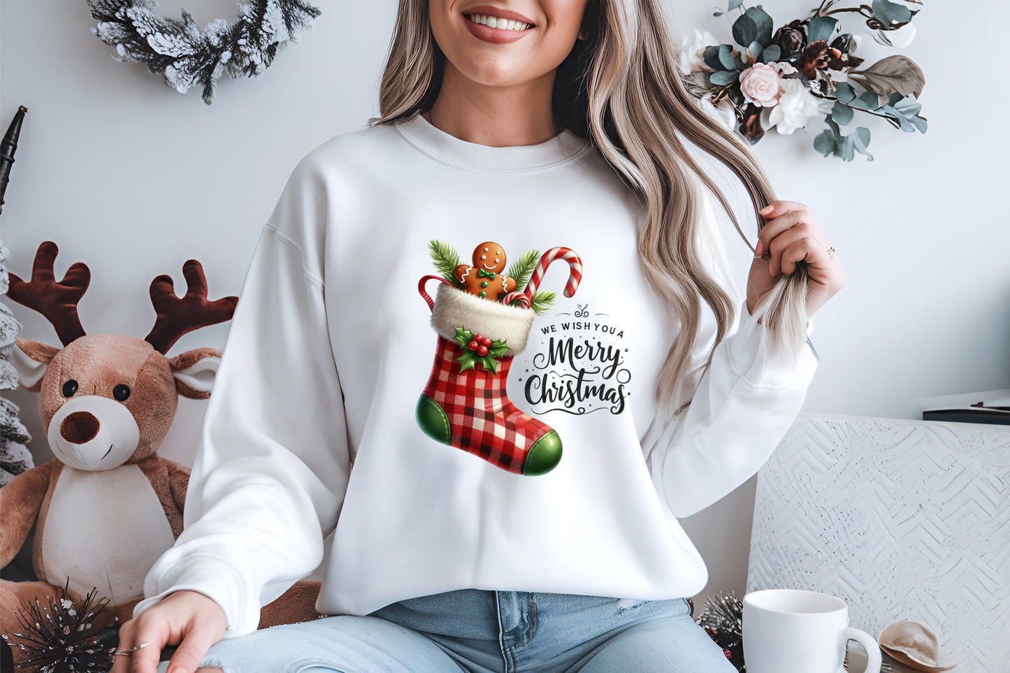 Sweatshirt We Wish You A Merry Christmas