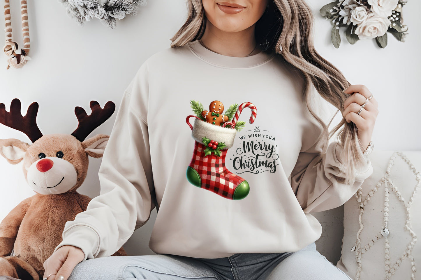 Sweatshirt We Wish You A Merry Christmas